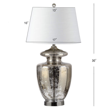 Hughes 31" Glass LED Table Lamp - JONATHAN Y